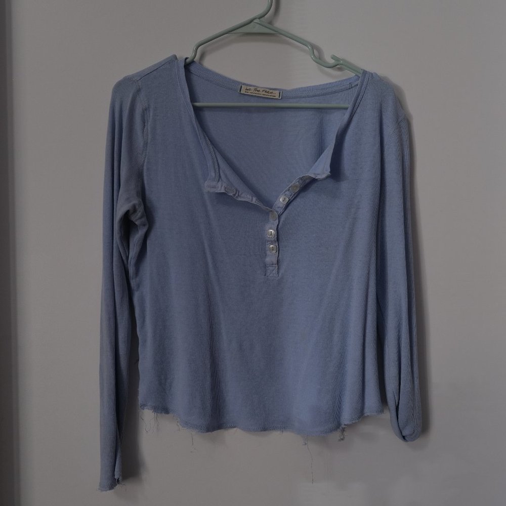 We The Free Sky Blue Henley (s)